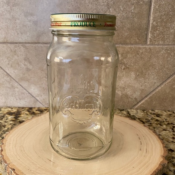 Vintage Rare Del Monte Clear Glass Mason Jar with Lid Storage Canning Lidded Jar - Picture 10 of 13